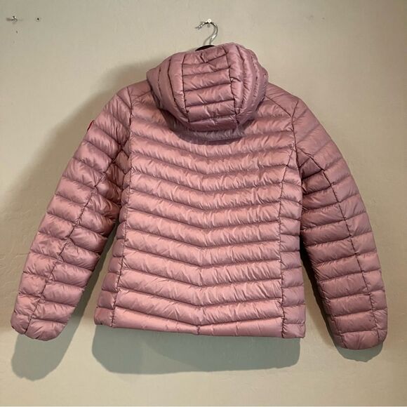 Rokka&Rolla Down Lightweight Packable Coat Puffer Hood Pink Jacket Women's Small - Picture 8 of 12
